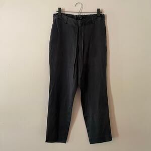 theory Navy Blue 100% Silk Trouser Pants Lightweight Minimalist Women size Small